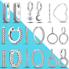 Charm Double Hoop Earrings